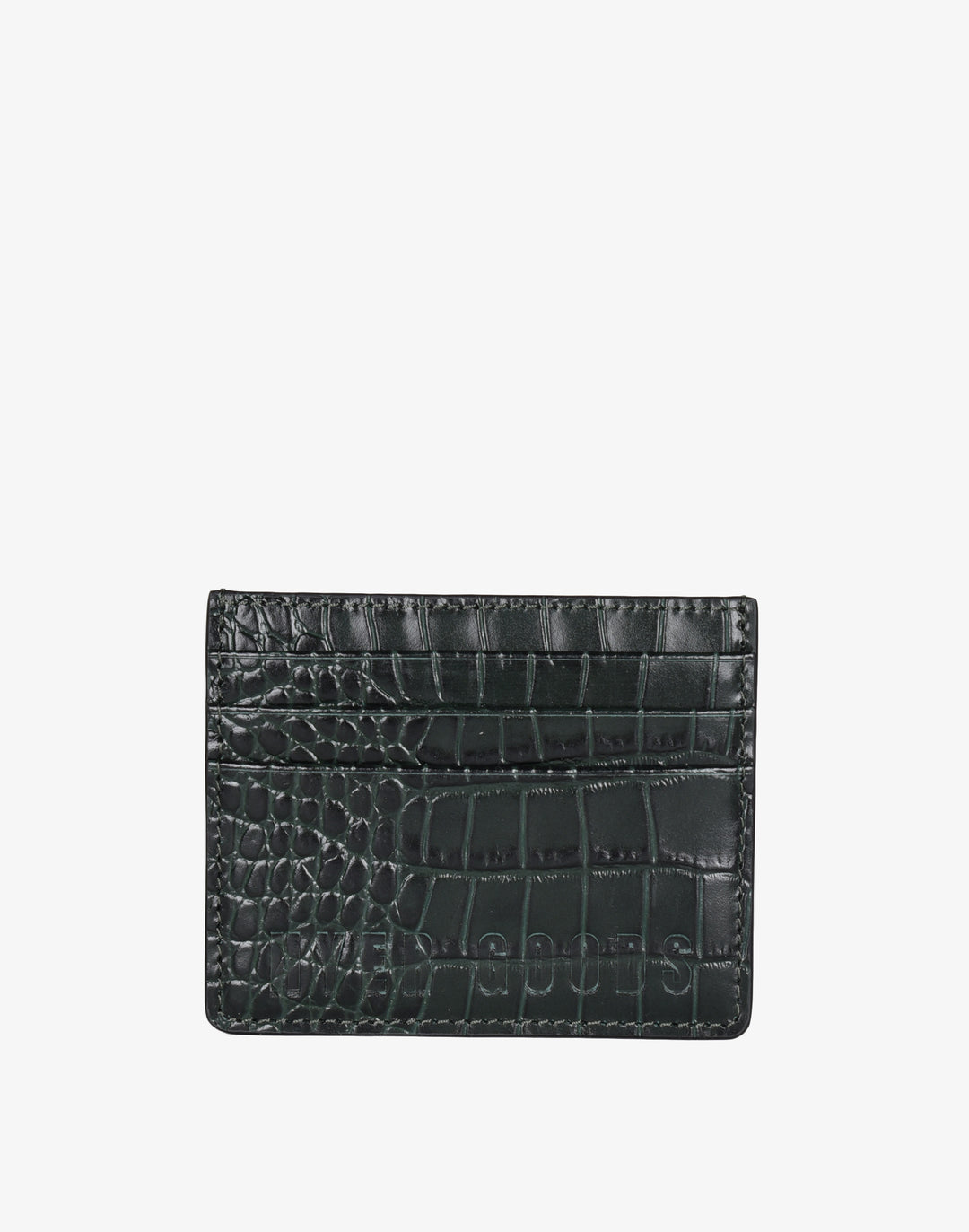 Hyer Goods_Card Wallet_emerald green crocodile_#color_emerald-croco