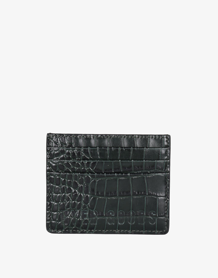 Hyer Goods_Card Wallet_emerald green crocodile_#color_emerald-croco