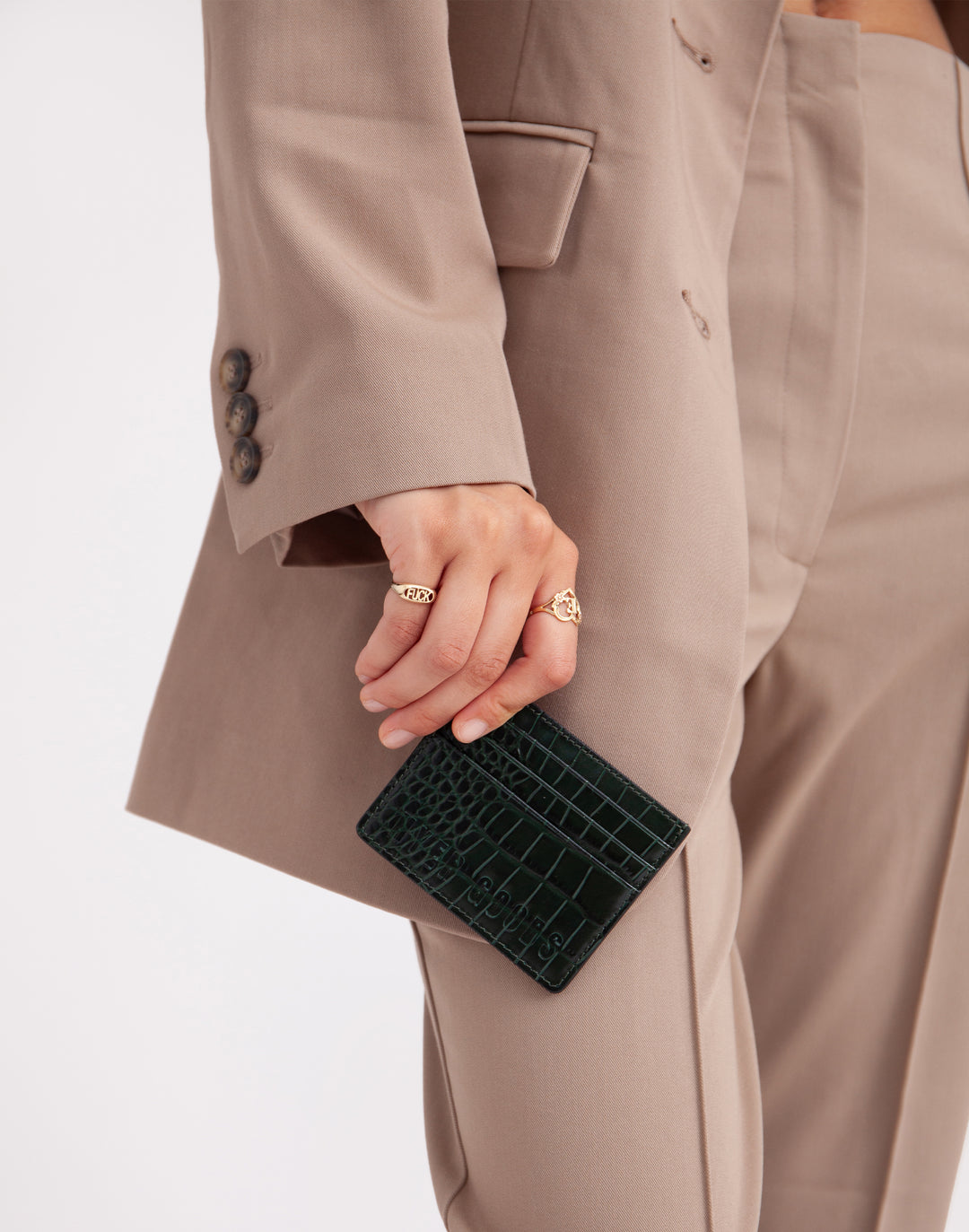 Hyer Goods_Card Wallet_emerald green crocodile_#color_emerald-croco