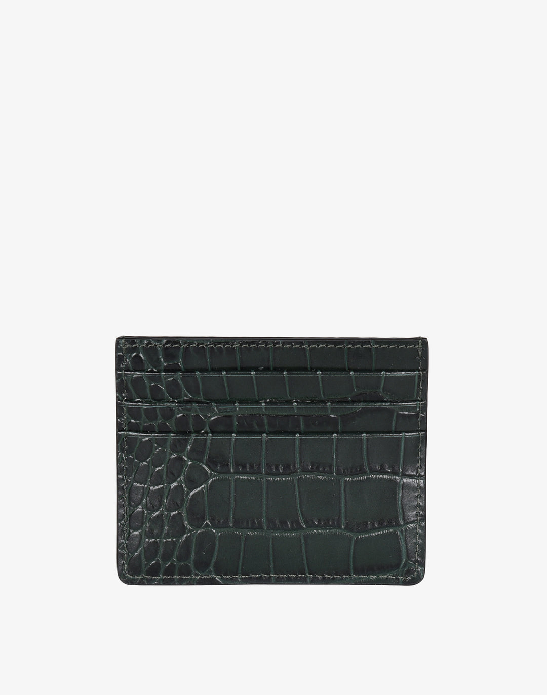 Hyer Goods_Card Wallet_emerald green crocodile_#color_emerald-croco