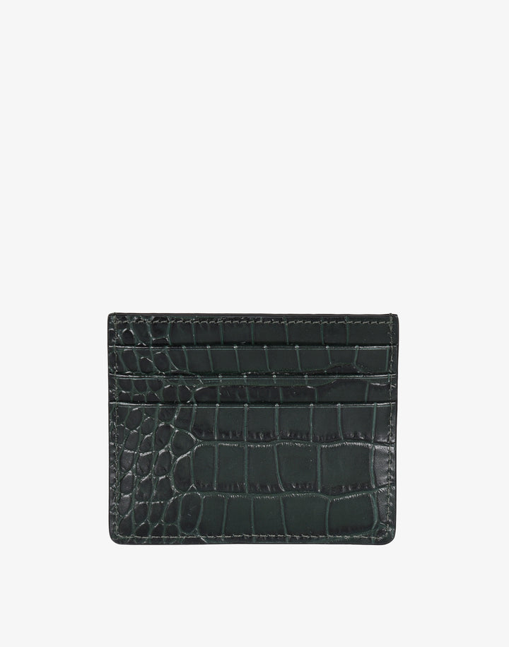 Hyer Goods_Card Wallet_emerald green crocodile_#color_emerald-croco