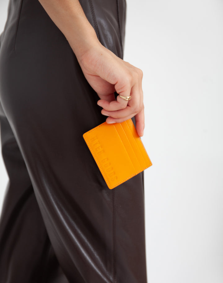 Hyer Goods_Card Wallet_neon orange_#color_neon-orange