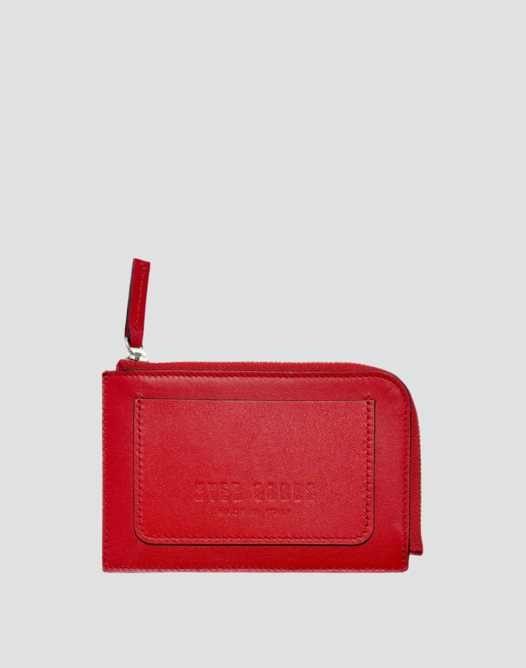 Hyer Goods_Piccolo Zipper Card Wallet Italian Leather_Red Wine#color_valentino-red