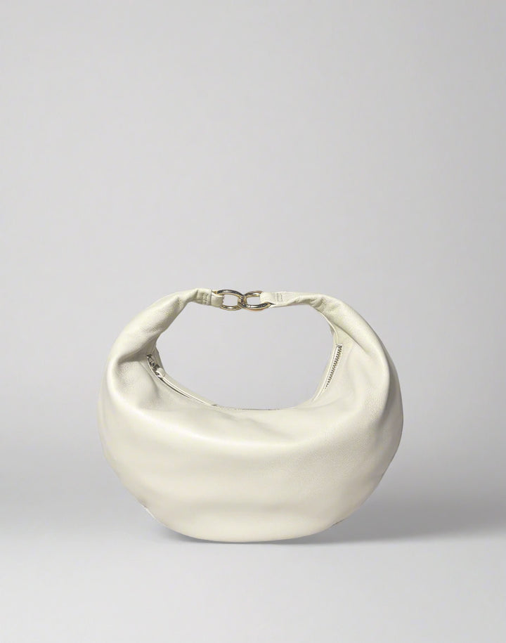 hyer goods ring bag convertible leather hobo bag#color_off-white