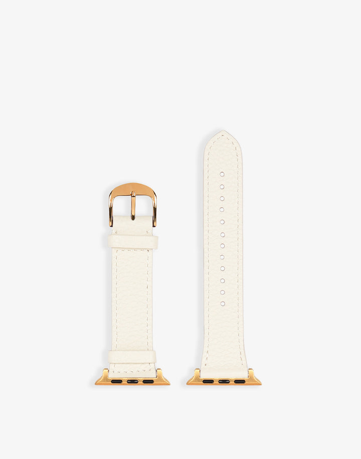 Hyer Goods recycled leather white gold hardware 42/44/45/49mm  #color_white