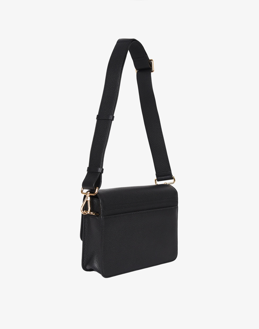 hyer goods recycled leather crossbody satchel bag black #color_black