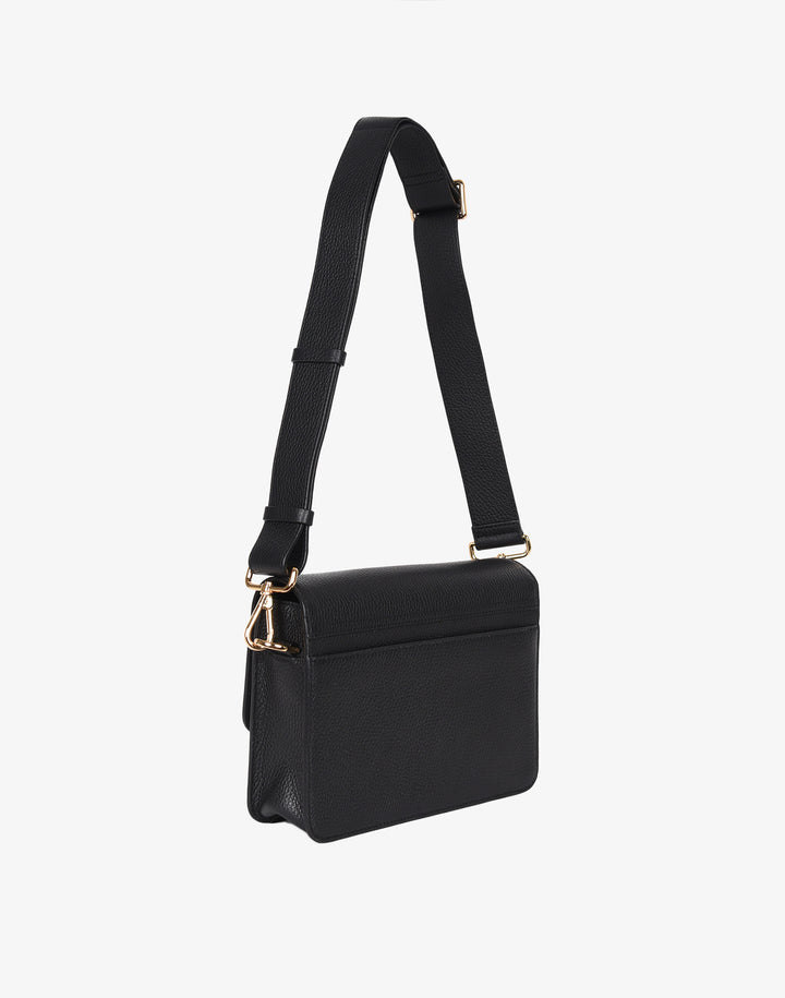 hyer goods recycled leather crossbody satchel bag black #color_black