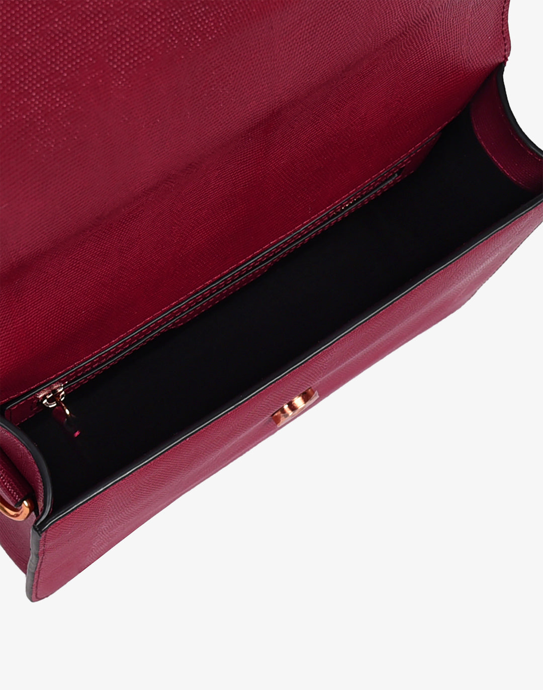 hyer goods recycled leather crossbody satchel bag cherry red lizard #color_cherry-red-lizard
