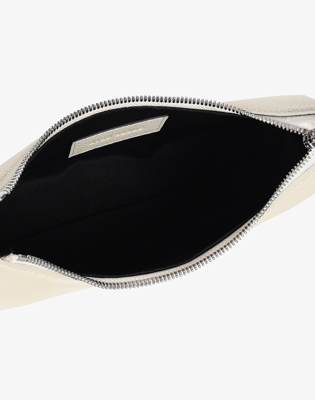 recycled genuine leather mini shoulder bag white pebbled leather #color_white