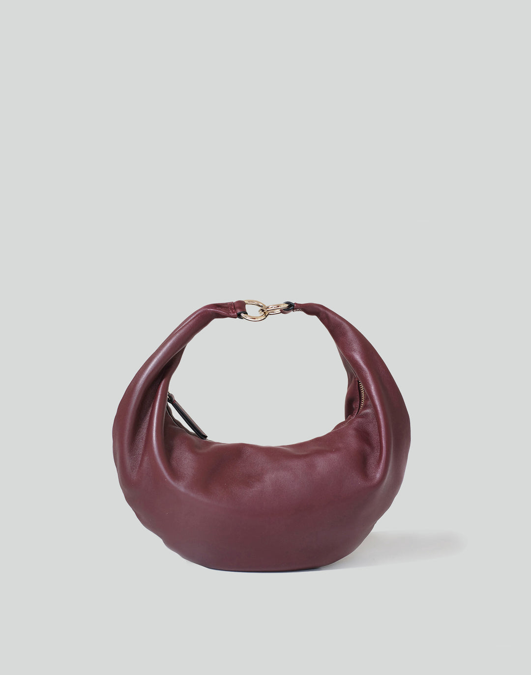 hyer goods ring bag convertible leather hobo bag#color_burgundy
