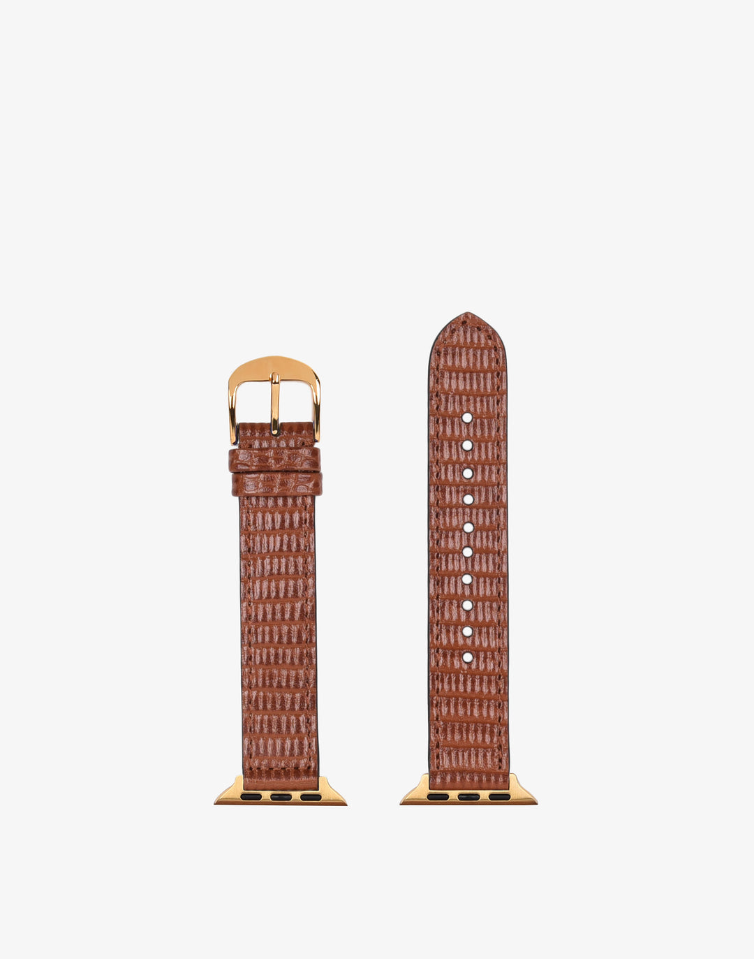 Hyer Goods recycled leather Apple Watch Band tan#color_tan-lizard