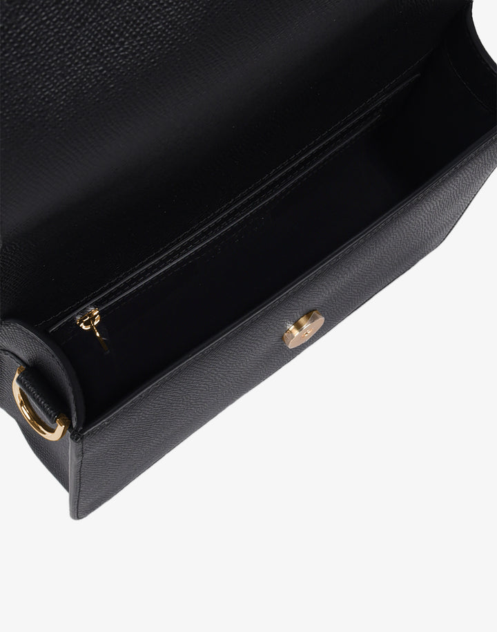 hyer goods recycled leather crossbody satchel bag black OLD