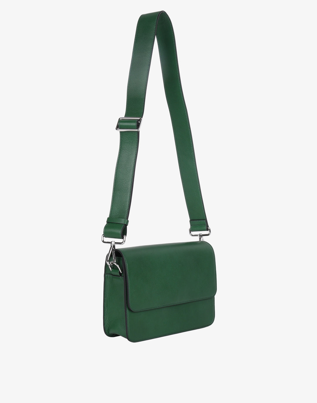 hyer goods recycled leather crossbody satchel bag green #color_green