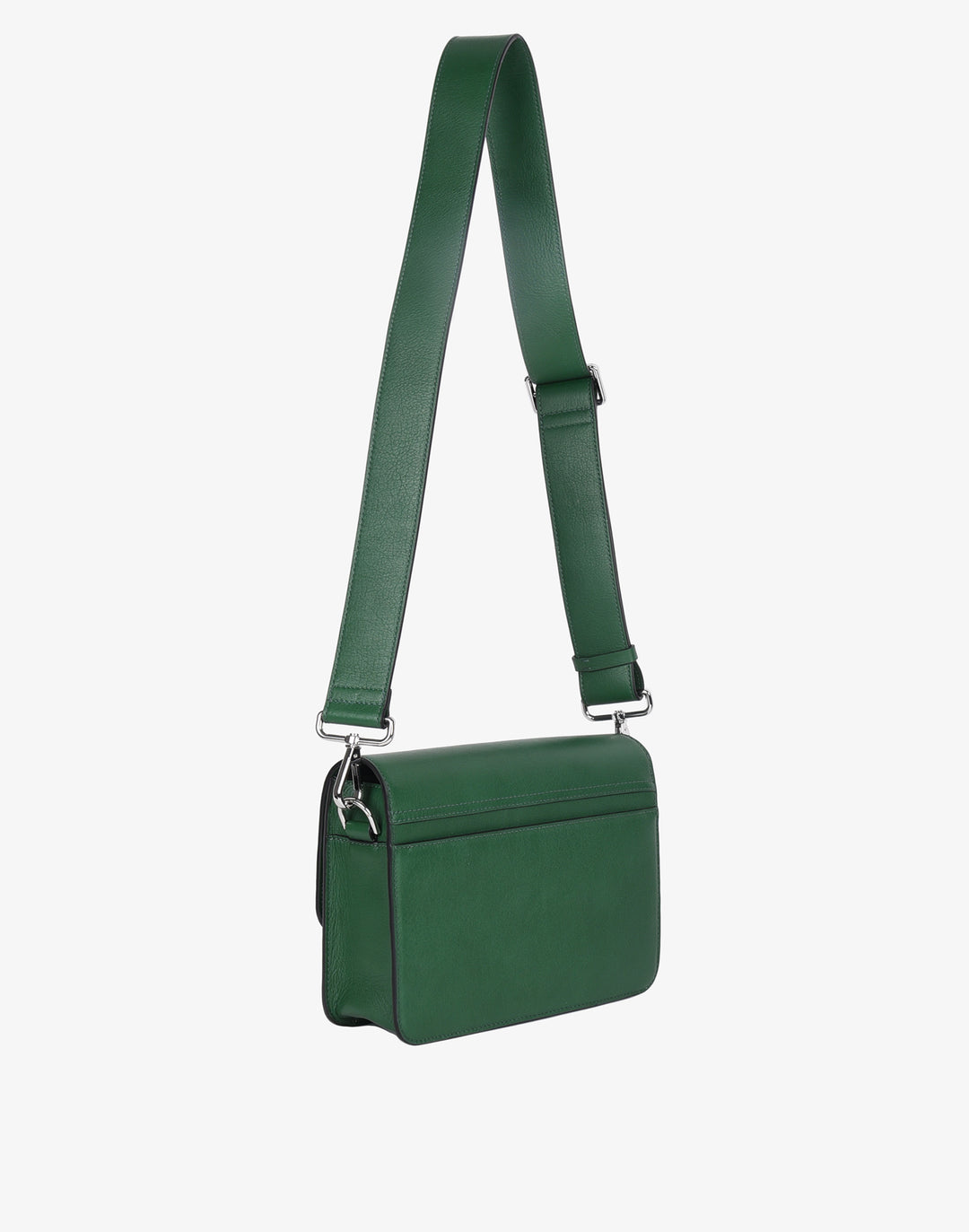 hyer goods recycled leather crossbody satchel bag green #color_green