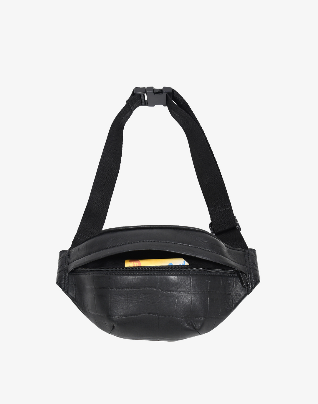 Hyer Goods_Fanny pack_black croc_#color_black-croc