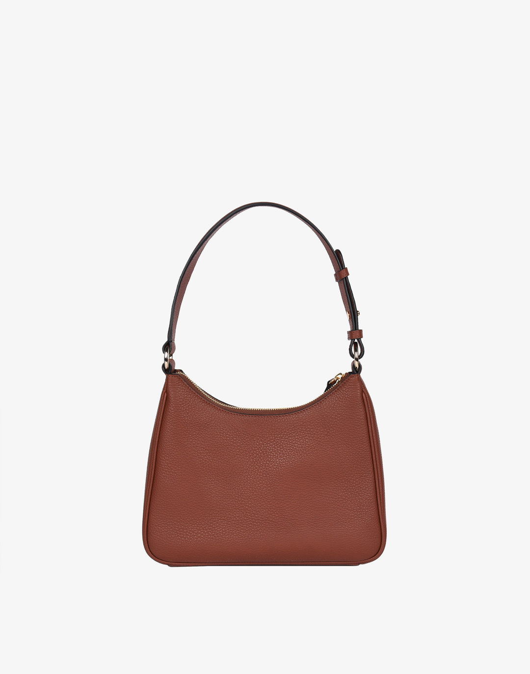 recycled genuine leather everyday shoulder bag tan brown#color_saddle-brown