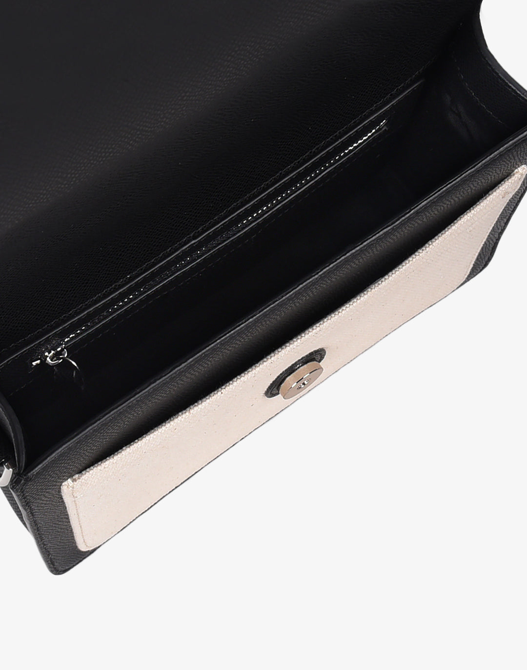 hyer goods recycled leather crossbody satchel bag pocket cube canvas black #color_canvas-black