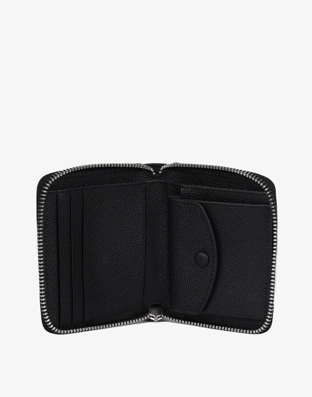 hyer goods recycled leather zip around wallet checkered colorblock#color_cognac-check