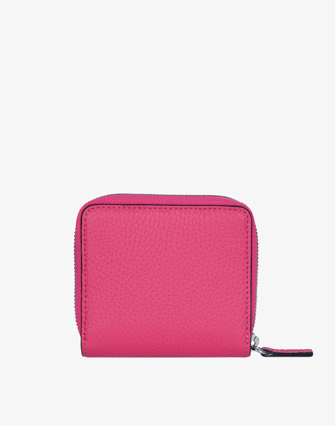 hyer goods recycled leather zip around wallet hot pink fuchsia#color_fuschia