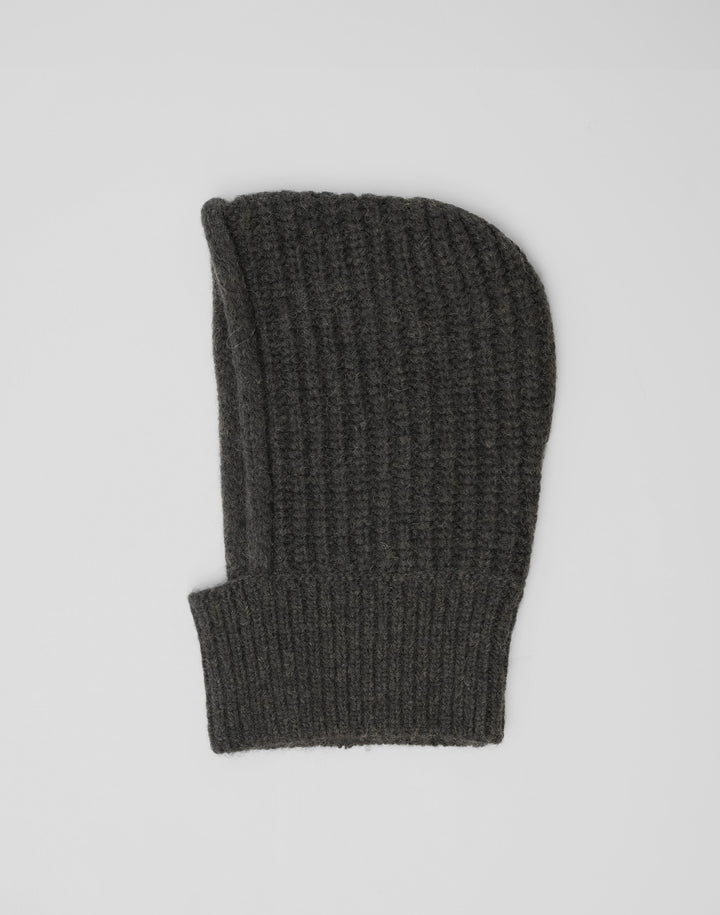 HYER GOODS chunky alpaca wool balaclava #color_grey