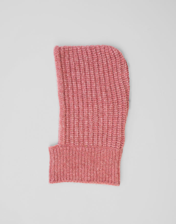 HYER GOODS chunky alpaca wool balaclava #color_dusty-pink
