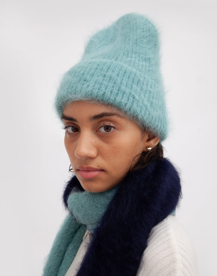 ANGORA SCARF + BEANIE BUNDLE