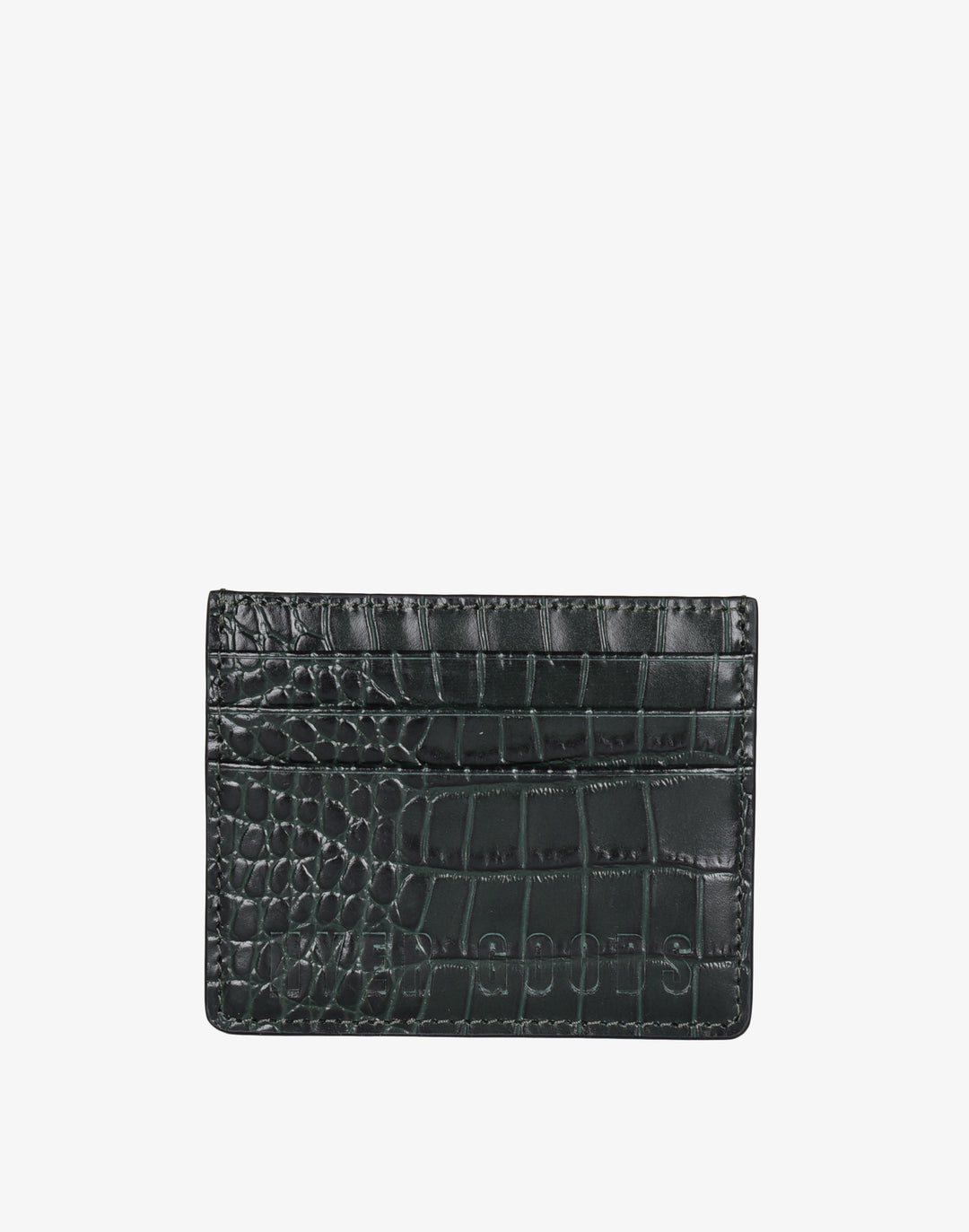 Shadow Mock Croc Leather Wallet