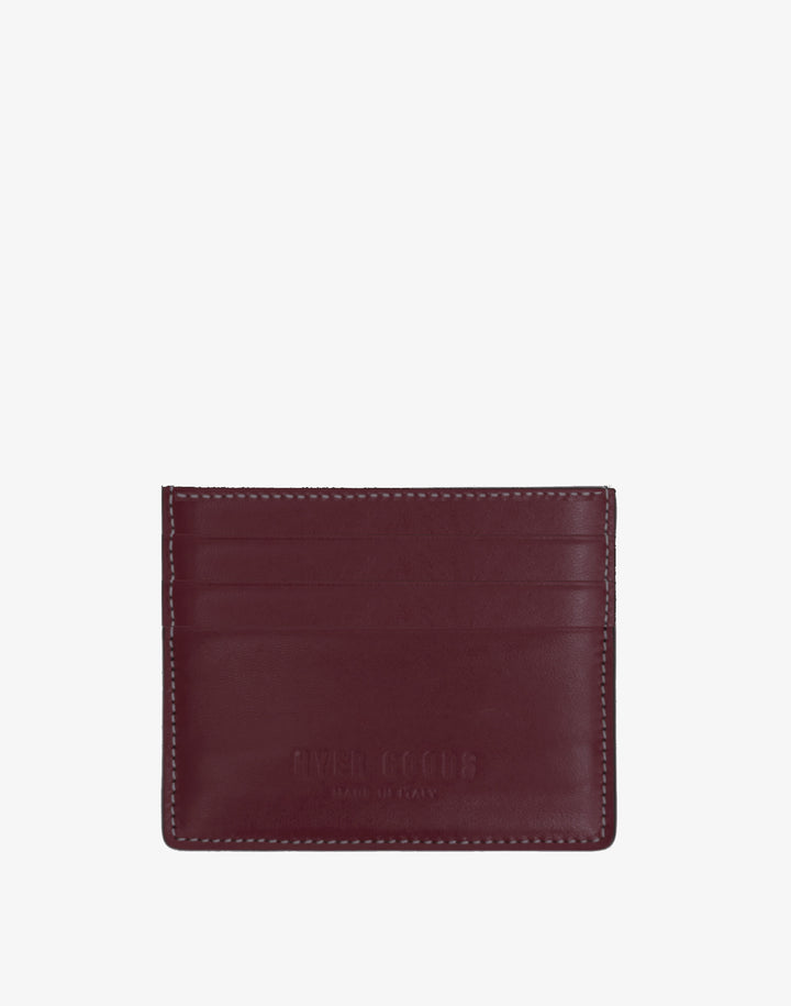 Hyer Goods_Certo Italian Card Wallet_Burgundy Wine#color_burgundy