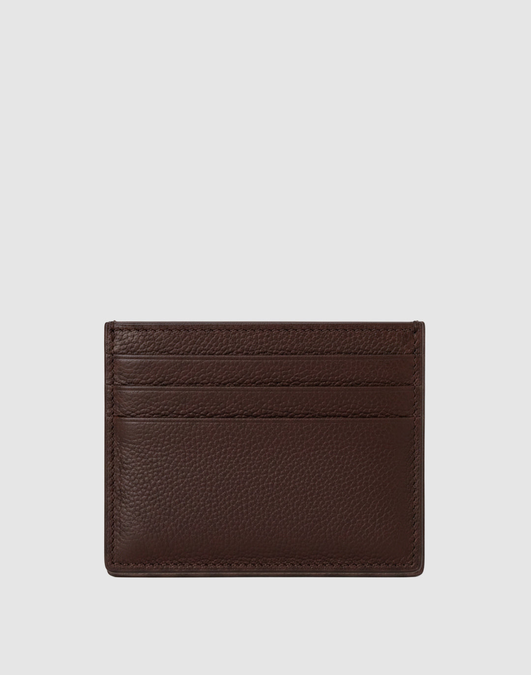 Hyer Goods_Certo Italian Card Wallet_Chocolate Brown Pebbled Leather #color_brown-pebbled-leather