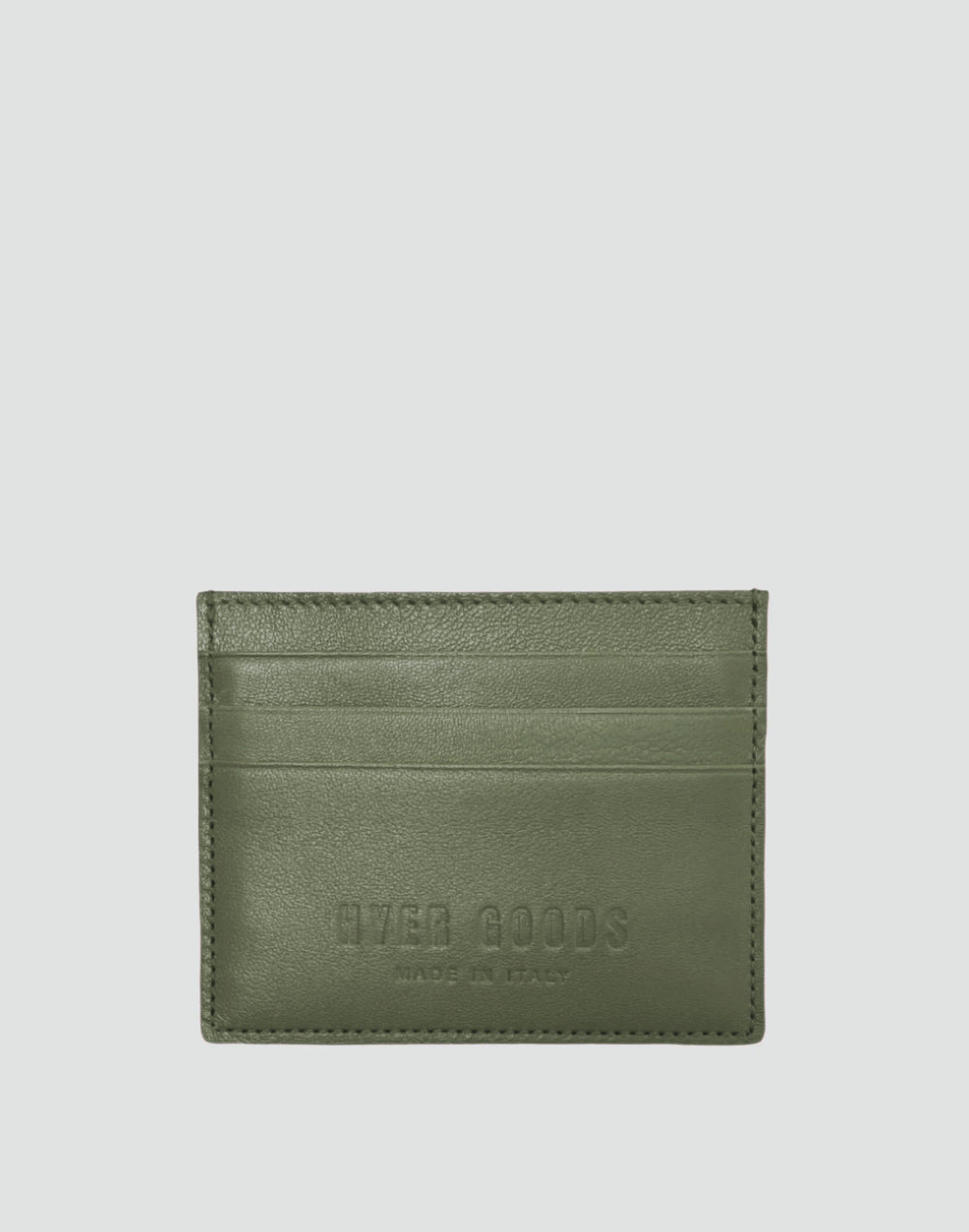 Hyer Goods_Certo Italian Card Wallet_Olive Green#color_olive