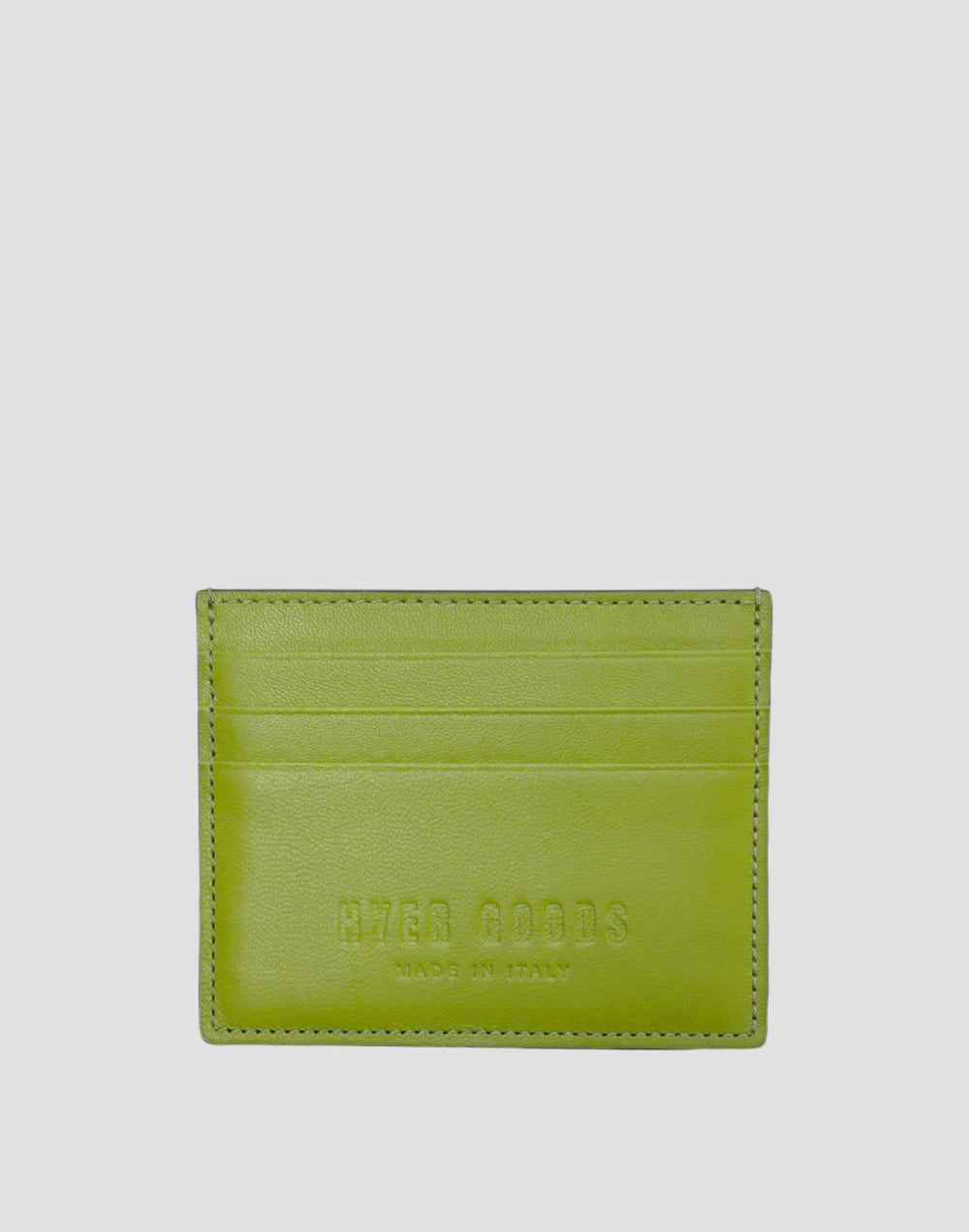 Hyer Goods_Certo Italian Card Wallet_Vert Anis Lime Green#color_chartreuse