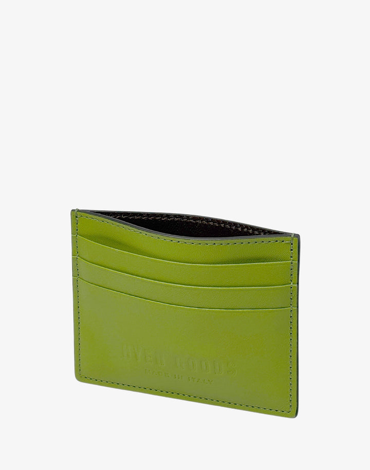 Hyer Goods_Certo Italian Card Wallet_Vert Anis Lime Green#color_vert-anis