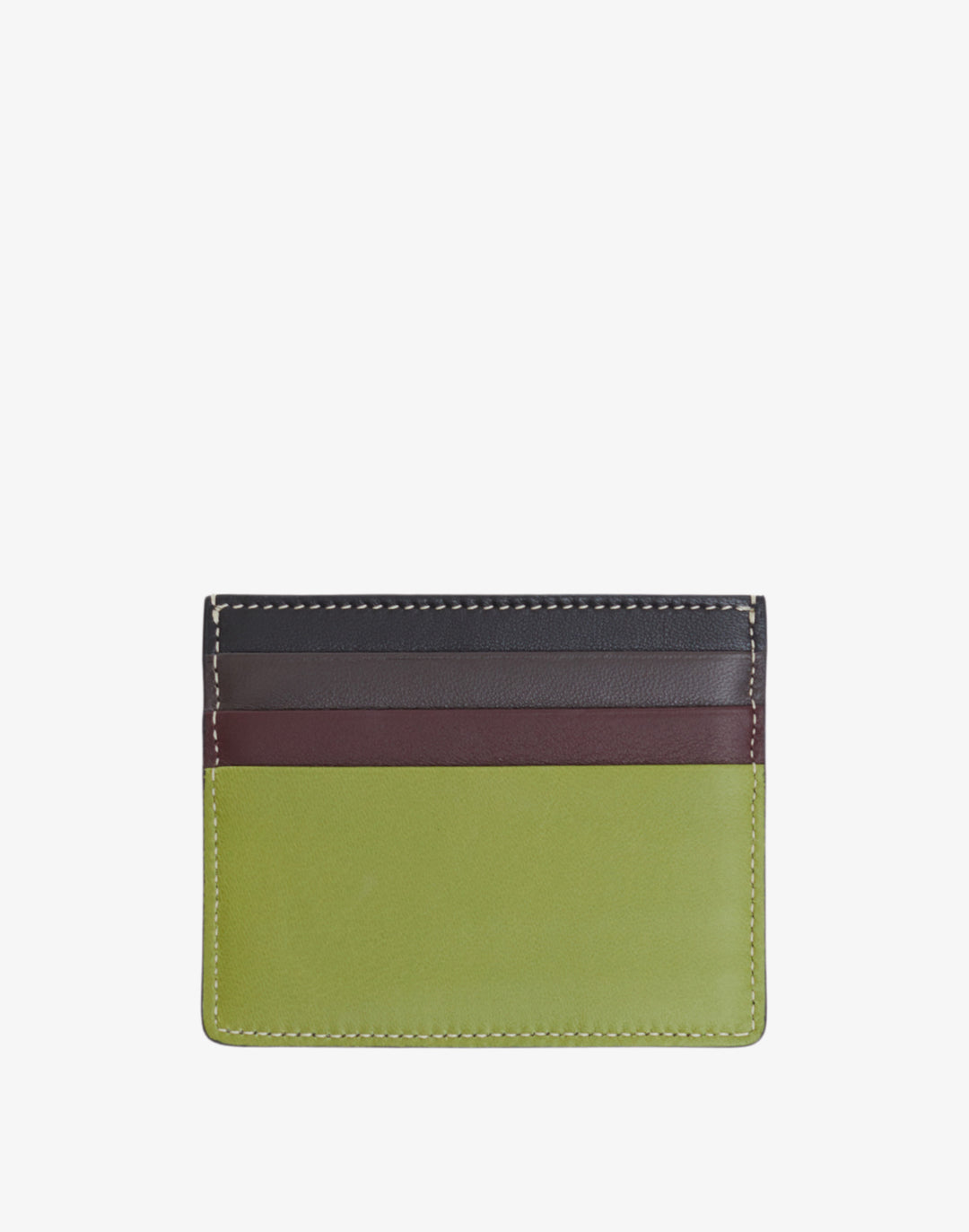 Hyer Goods_Certo Italian Card Wallet_Vert Anis Lime Green Colorblock#color_vert-anis-multi