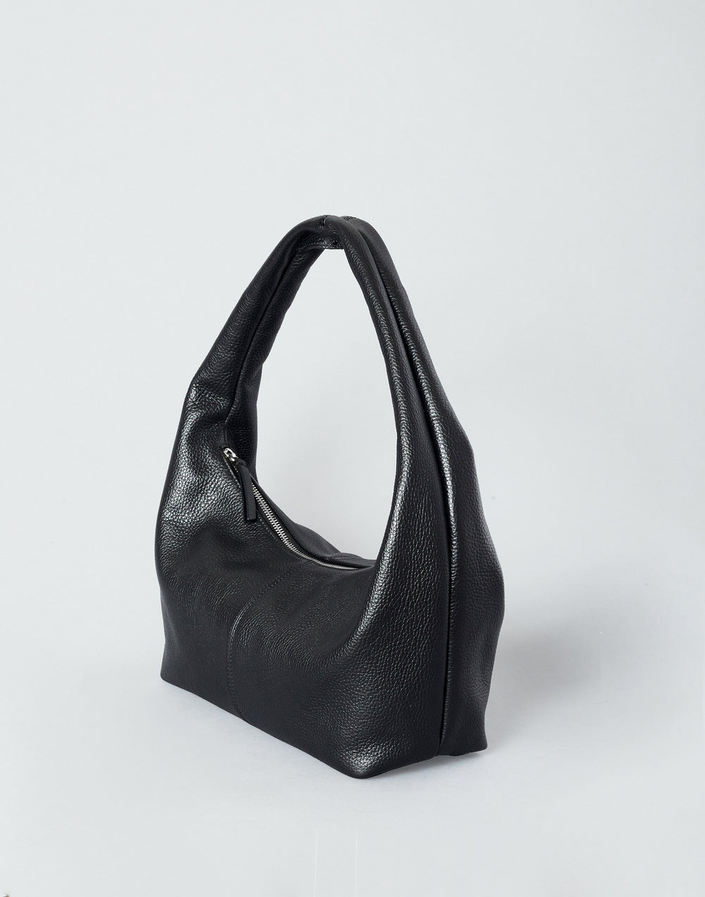 HYER GOODS slouchy everyday shoulder bag #color_black-silver