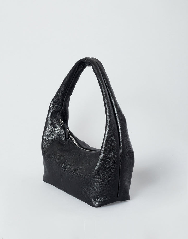 HYER GOODS slouchy everyday shoulder bag #color_black-silver