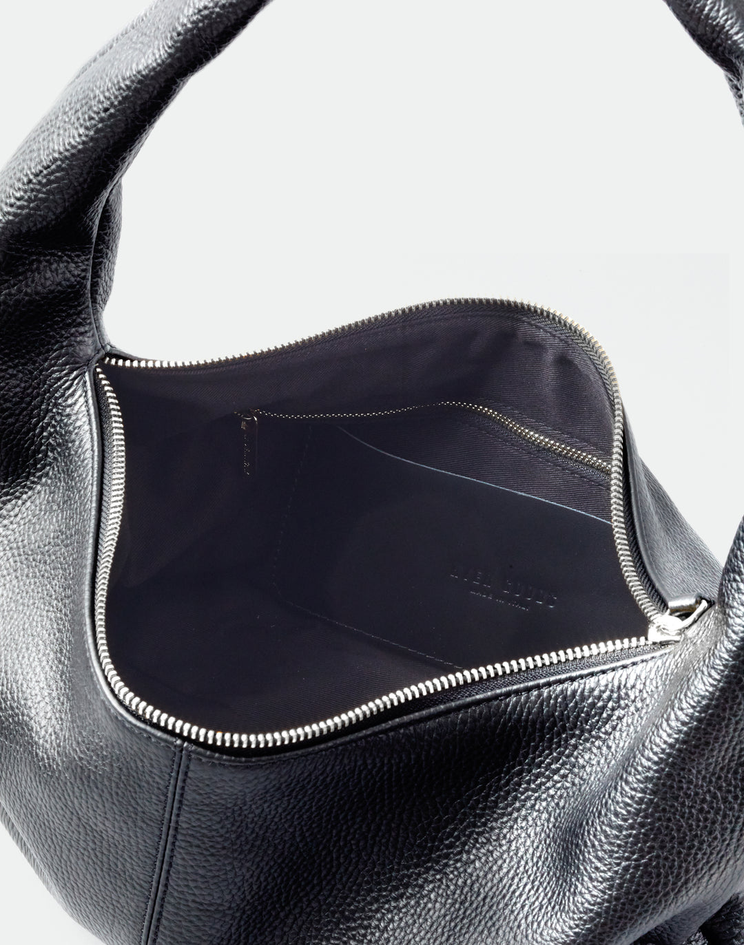 HYER GOODS slouchy everyday shoulder bag #color_black-silver