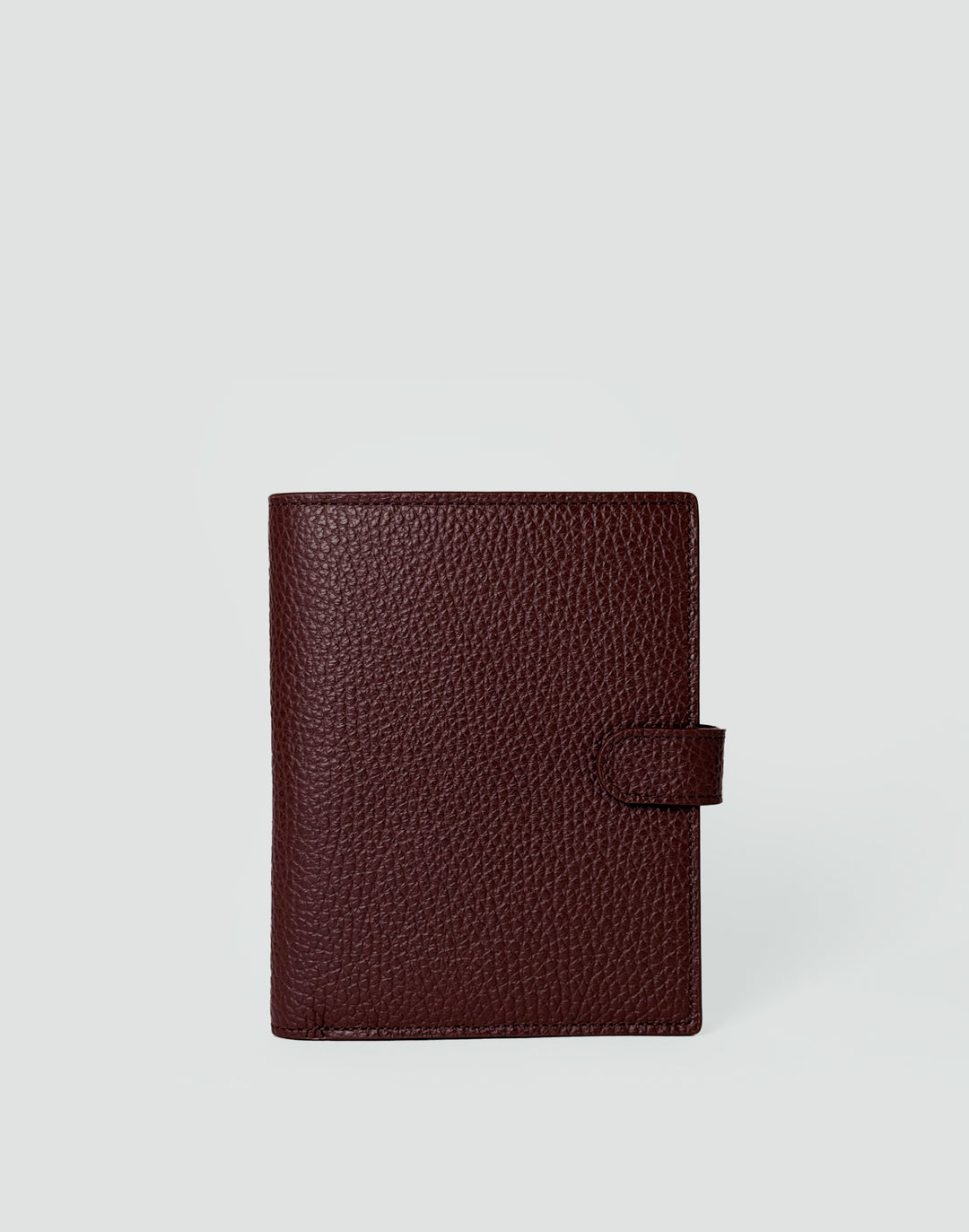 HYER GOODS Il Viaggio Tumbled Leather Travel Passport Wallet #color_burgundy