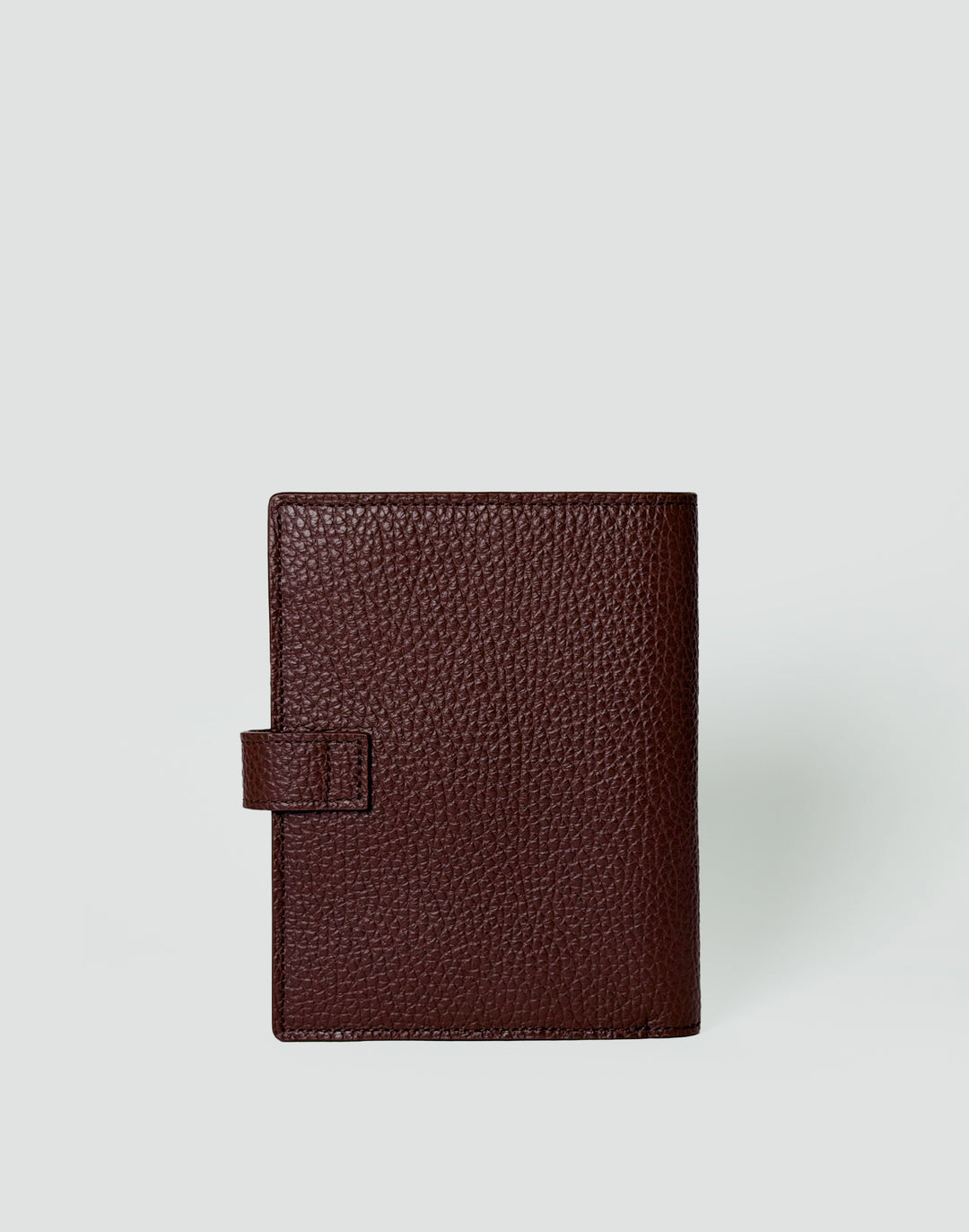 HYER GOODS Il Viaggio Tumbled Leather Travel Passport Wallet #color_burgundy