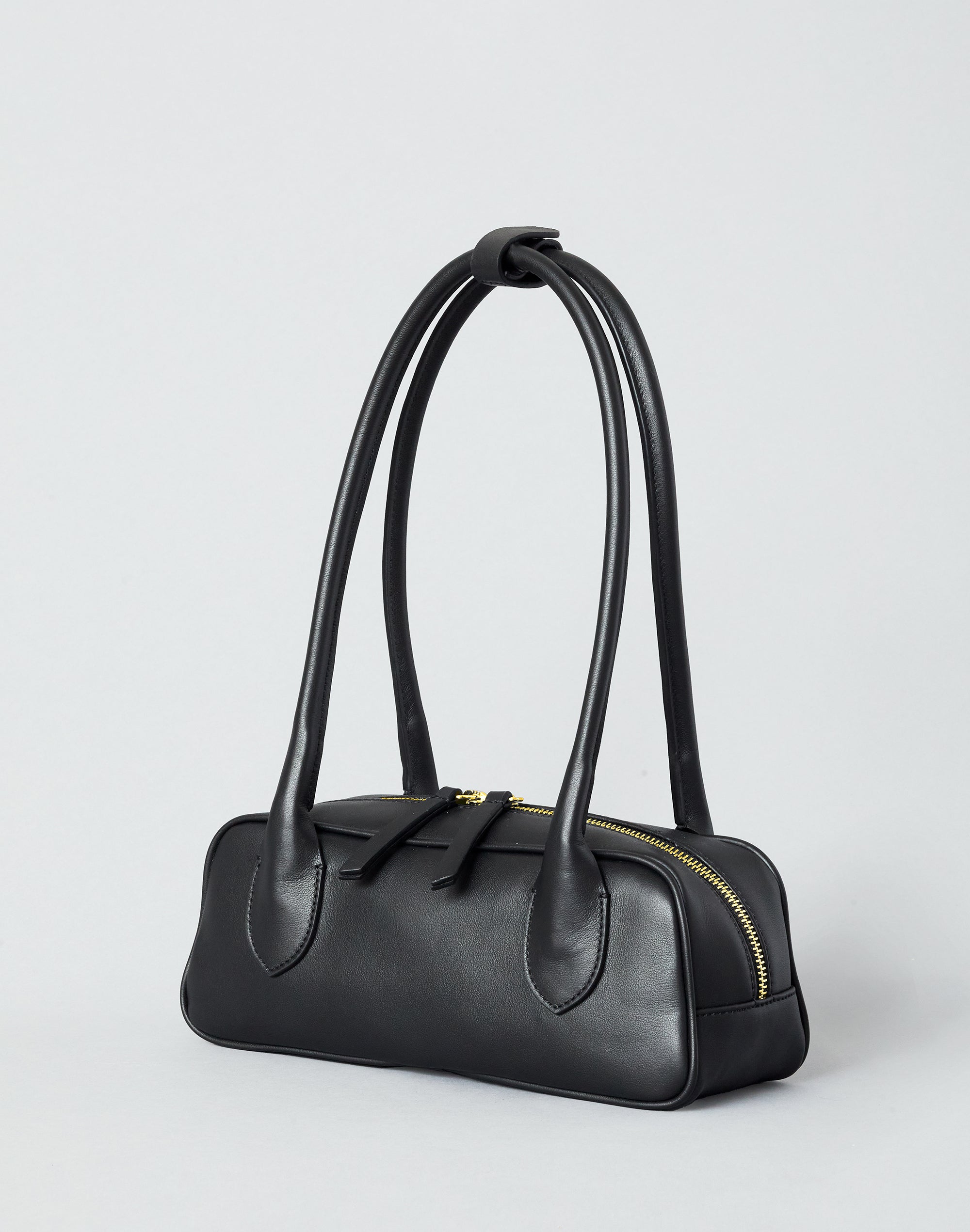 Mini La Strada East West Bag | Italian Leather Baguette Bag Mini