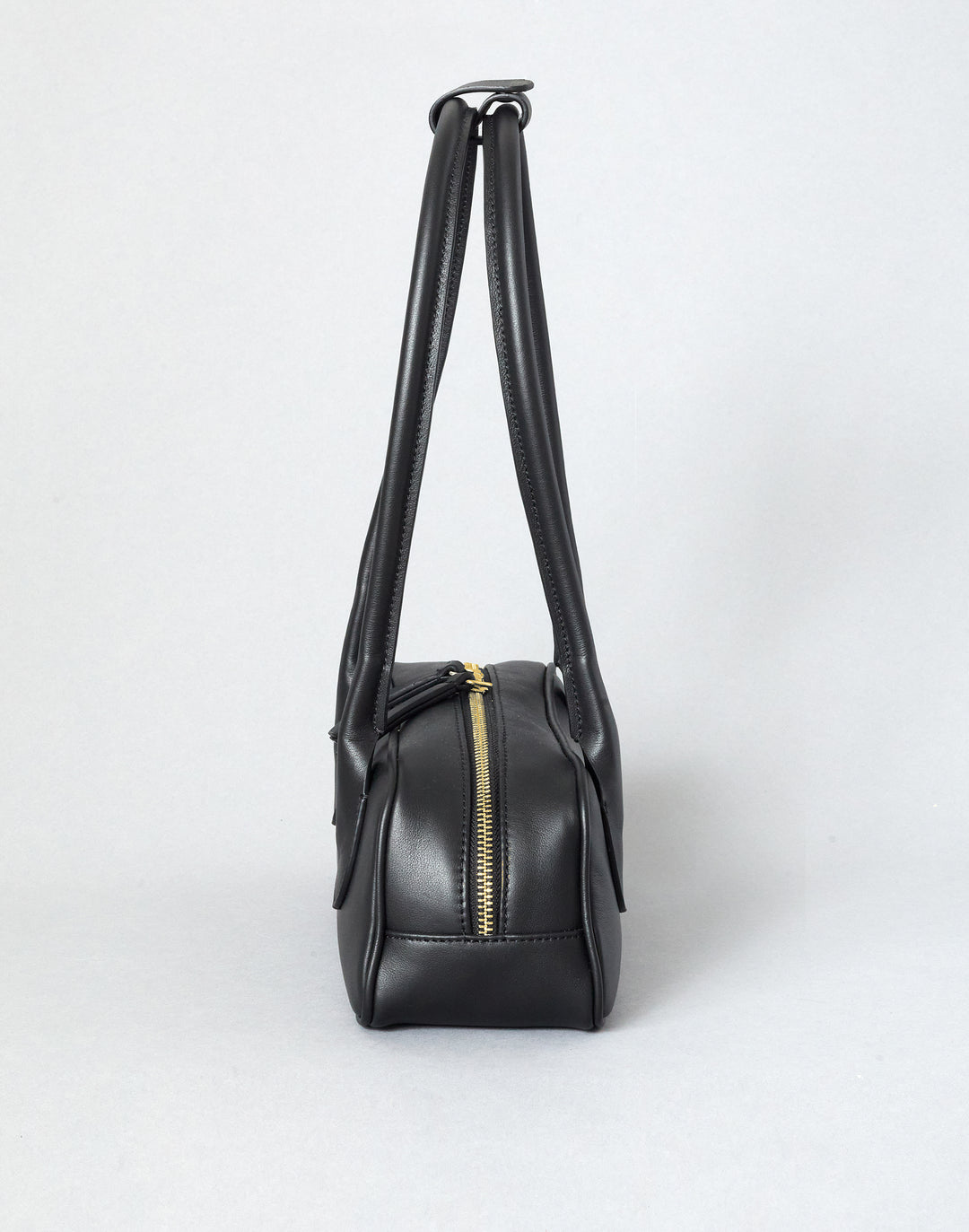 HYER GOODS Mini La Strada East West Bag #color_black-gold