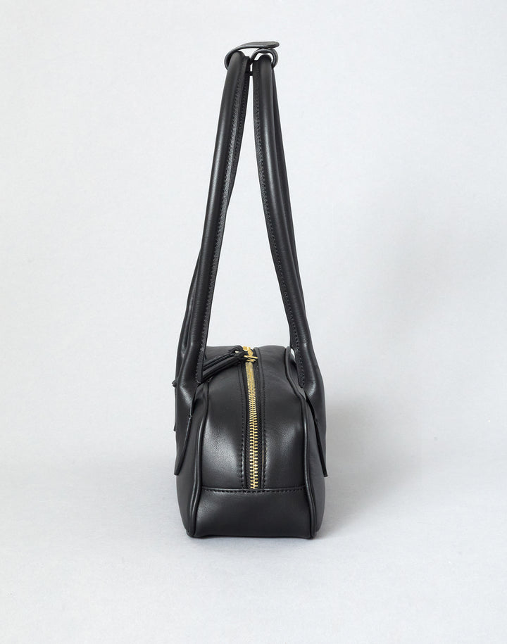 HYER GOODS Mini La Strada East West Bag #color_black-gold