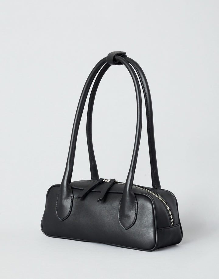 HYER GOODS Mini La Strada East West Bag #color_black-silver