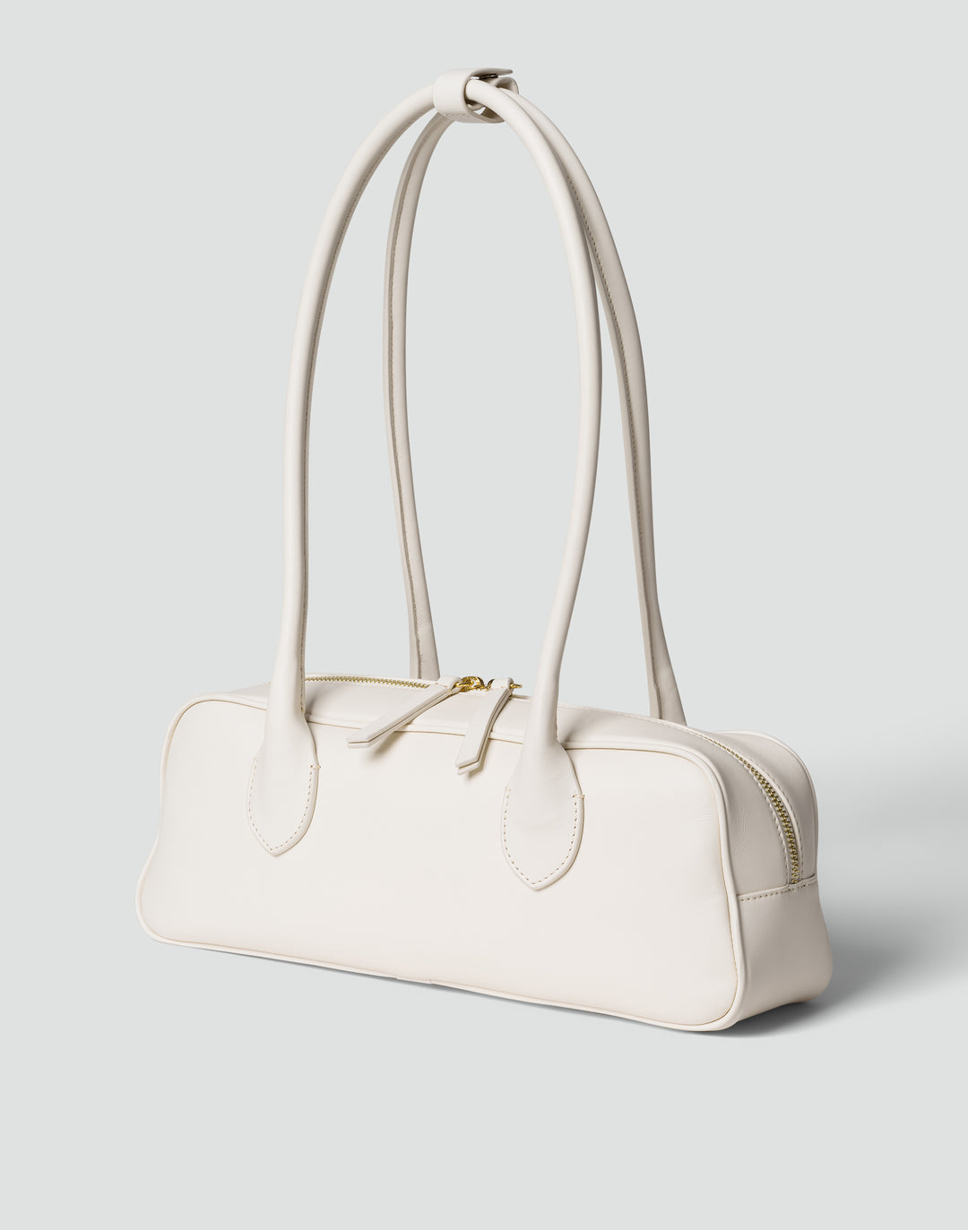 HYER GOODS La Strada East West Bag in off-white #color_off-white
