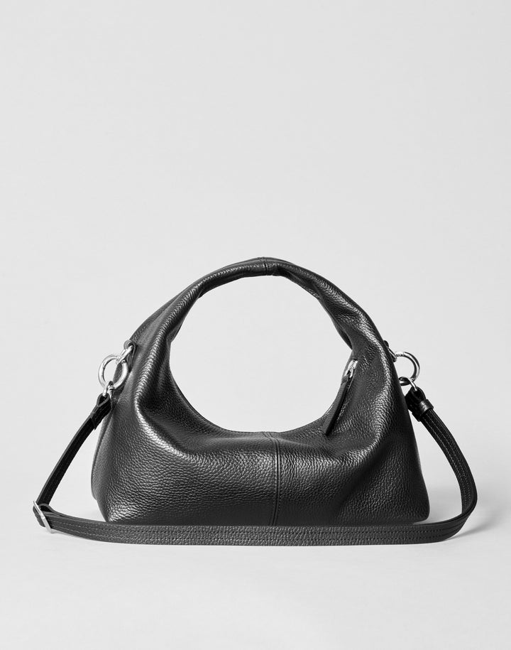HYER GOODS Mini everyday BLACK MINI EVERYDAY shoulder bag #color_black-silver