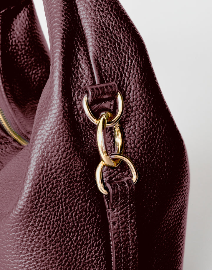 HYER GOODS Mini everyday burgundy wine MINI EVERYDAY shoulder bag #color_burgundy