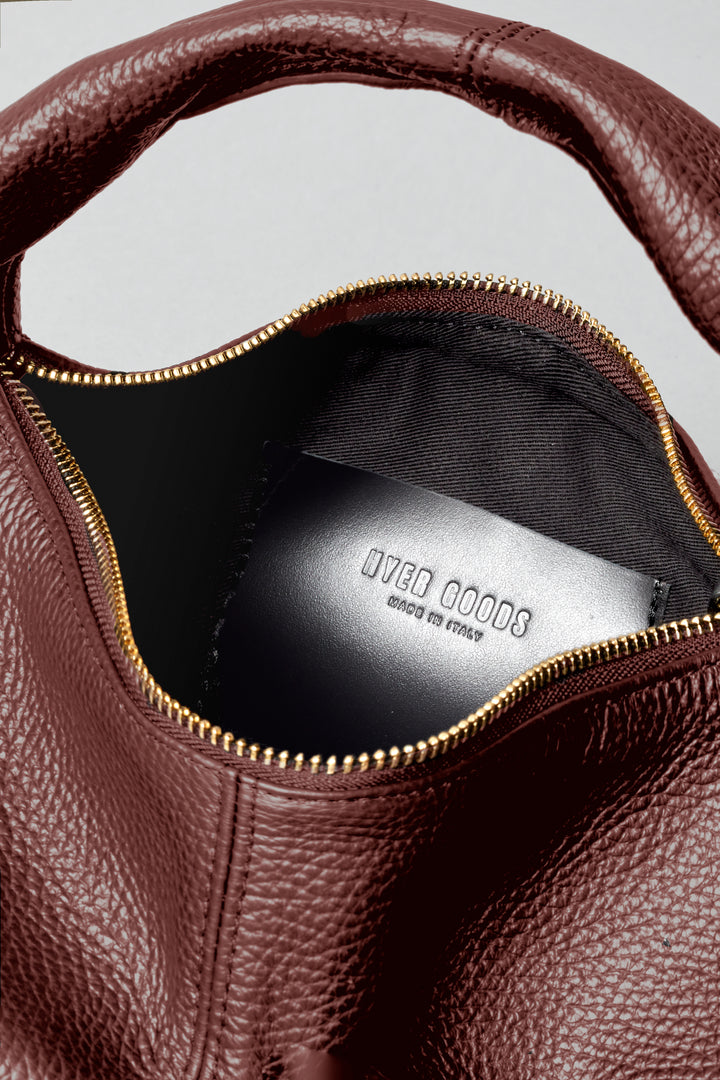 HYER GOODS Mini everyday burgundy wine MINI EVERYDAY shoulder bag #color_burgundy