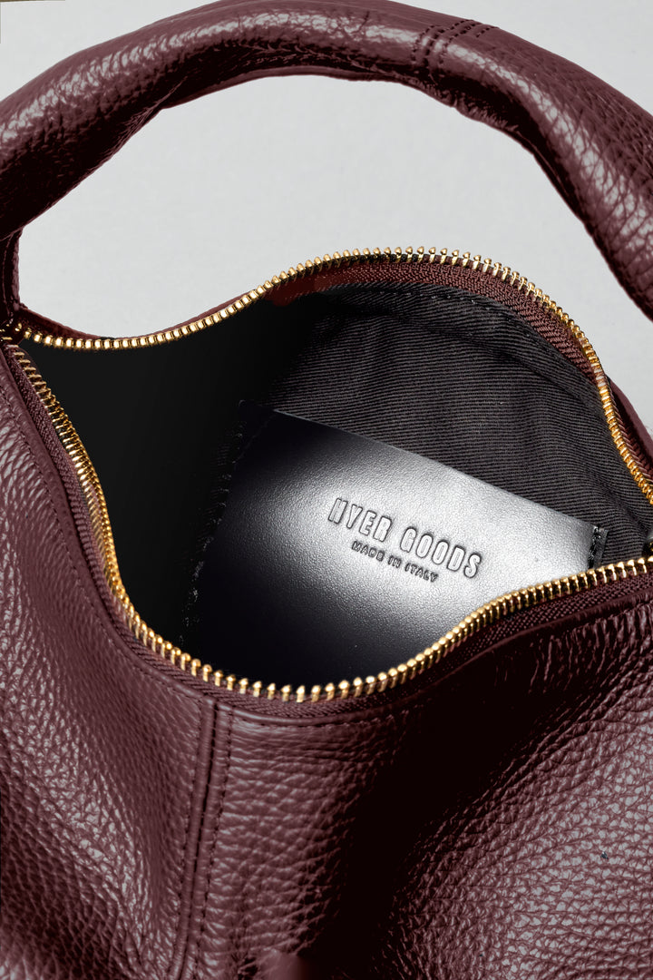 HYER GOODS Mini everyday burgundy wine MINI EVERYDAY shoulder bag #color_burgundy