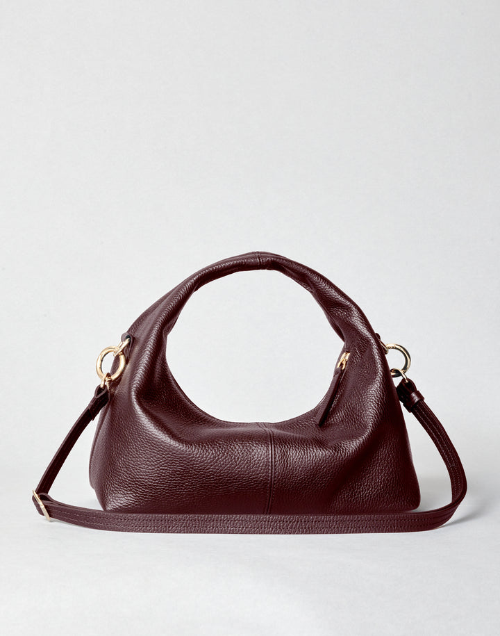HYER GOODS Mini everyday burgundy wine MINI EVERYDAY shoulder bag #color_burgundy