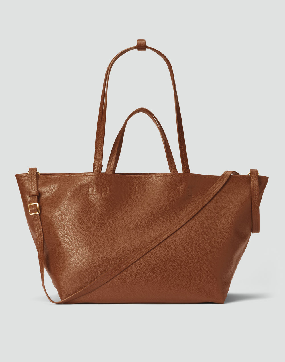 hyer goods mercato tote #color_cognac