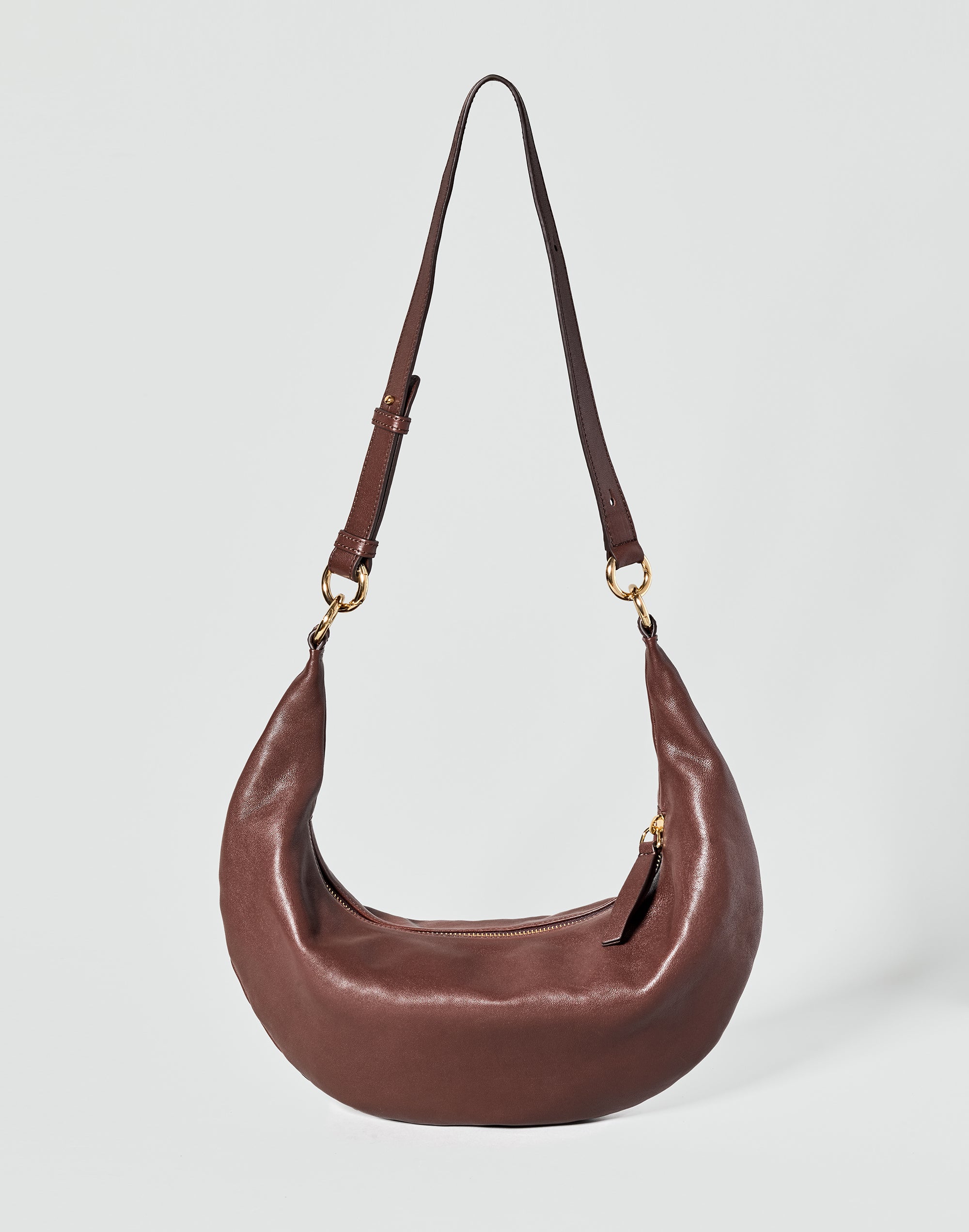 The Piccola Ring Bag | A Convertible Leather Crescent Bag | HYER